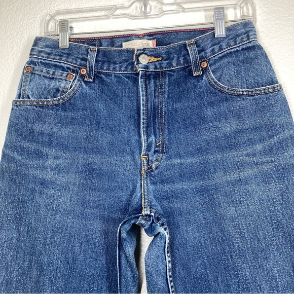 Vintage 90s Levi's 550 Baggy Tapered Fit Mom Jeans Blue Baggy High Waist Mexico - Picture 6 of 16